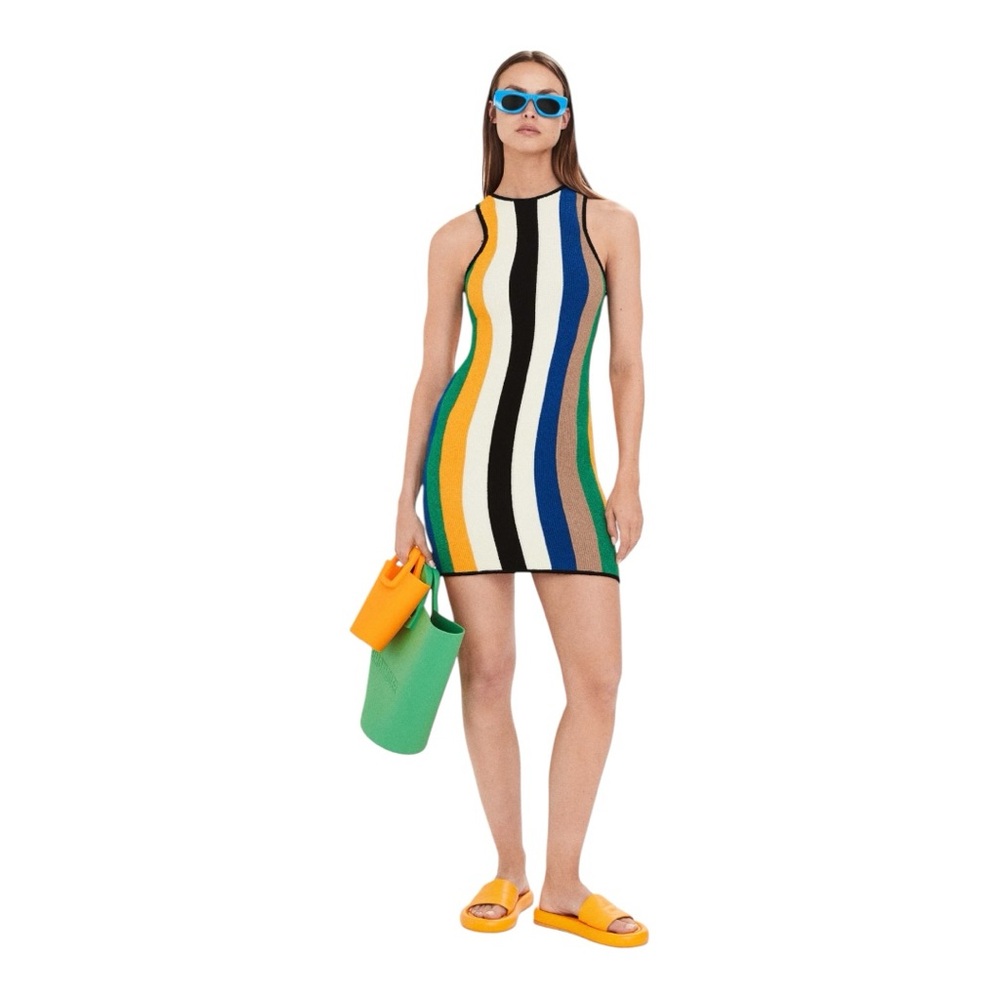 NEW Simon Miller x Mango Stripe Knit Dress Size L